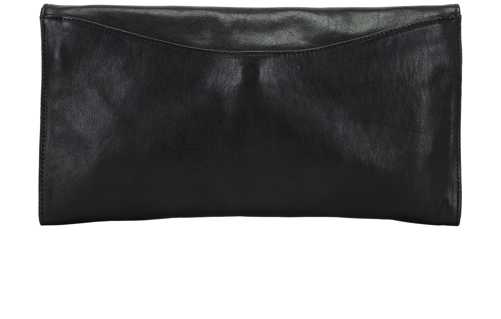 Envelope Clutch, &pound;90, Handbags, Black, Leather, Back view